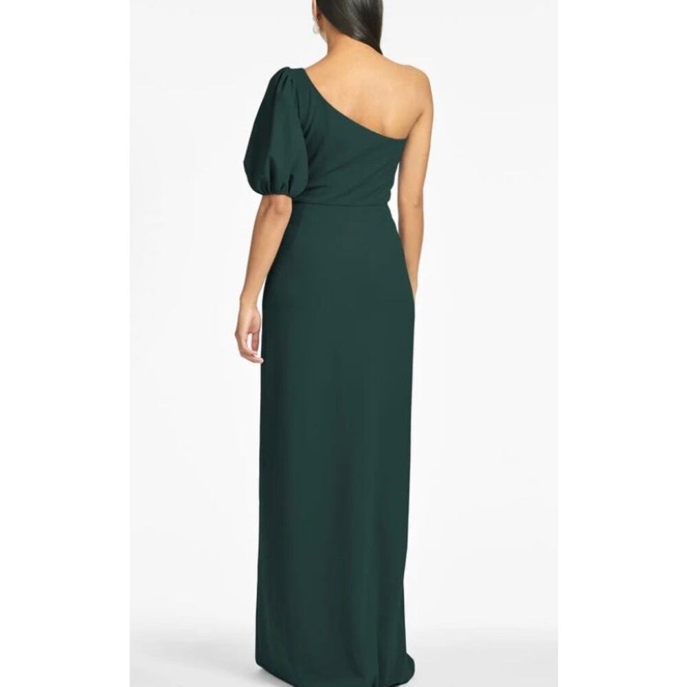 Sachin & Babi - Emerald green Nadia Gown - One shoulder size 22W - Picture 3 of 4